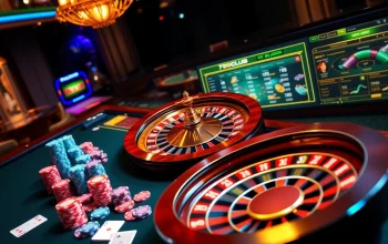 Experience the excitement of gambling at 789club with vibrant poker tables and roulette wheels.