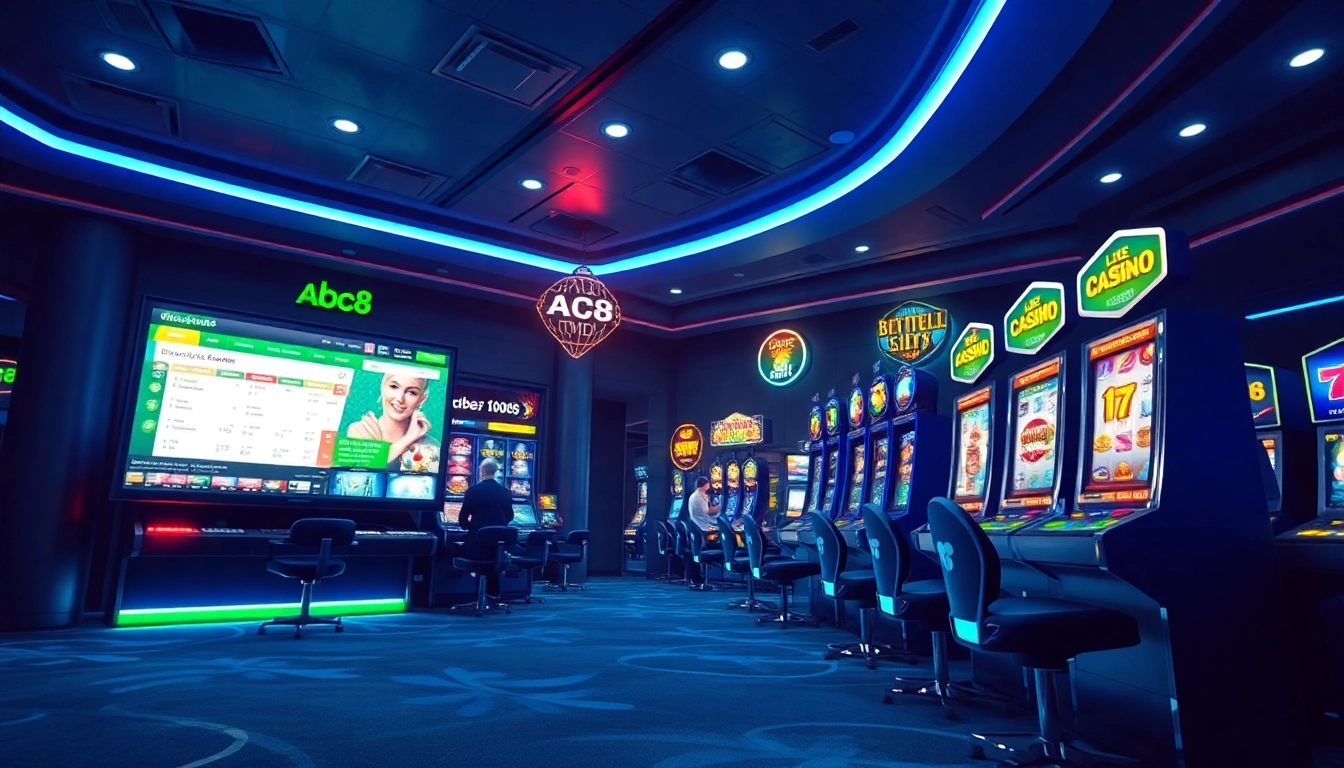 Exciting online gaming experience at ABC8 showcasing diverse games and secure transactions.