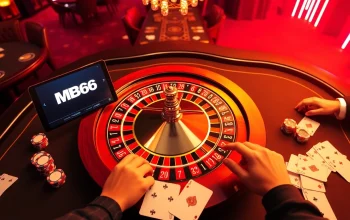 Engaging players at the luxurious MB66 casino table during an exciting game.