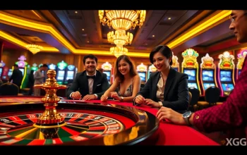 Experience the thrill of gaming at XXGG with vibrant casino tables and exciting atmosphere.