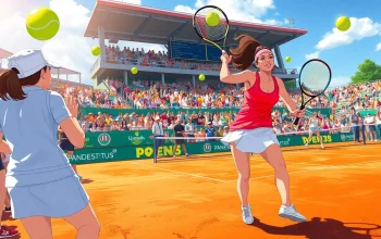 Exciting match at the Grand Est Open 88, showcasing professional female tennis players in action.